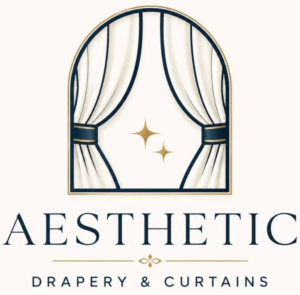 Aesthetics Drapery and Curtains logo representing premium curtains, window blinds and home décor decor in Nairobi, Kenya