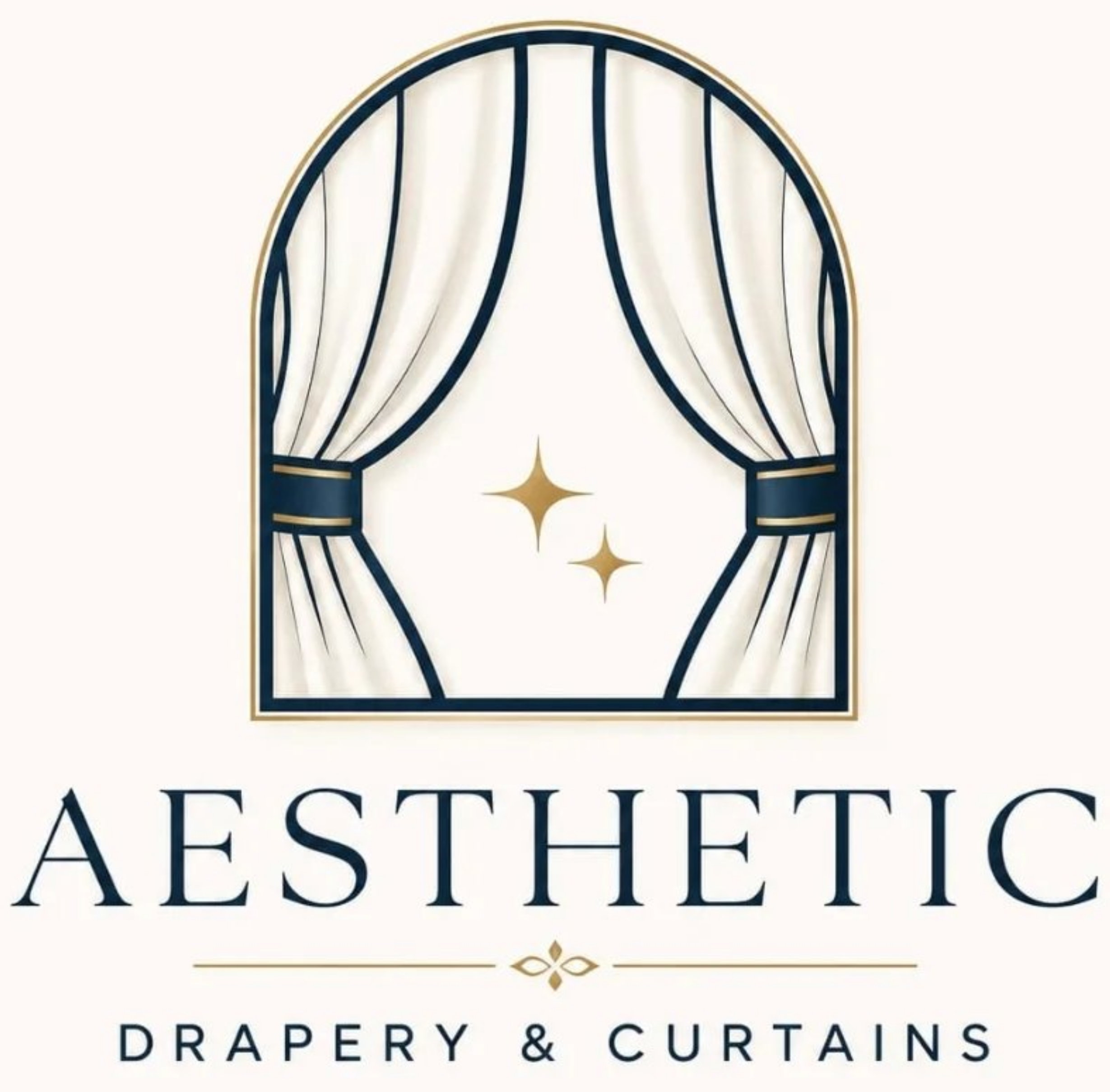 Aesthetics Drapery and Curtains logo representing premium curtains, window blinds and home décor decor in Nairobi, Kenya