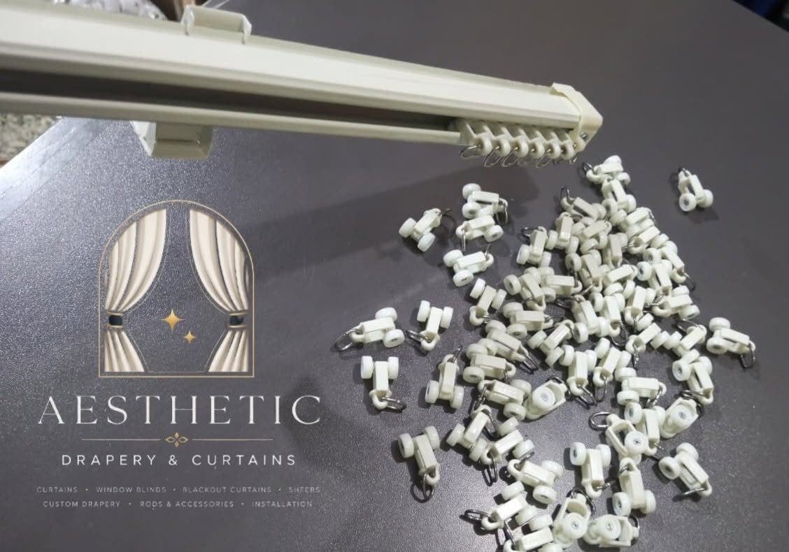 Smart motorized curtains automatically opening inside a modern luxury home installed by Aesthetics Drapery and Curtains Kenya